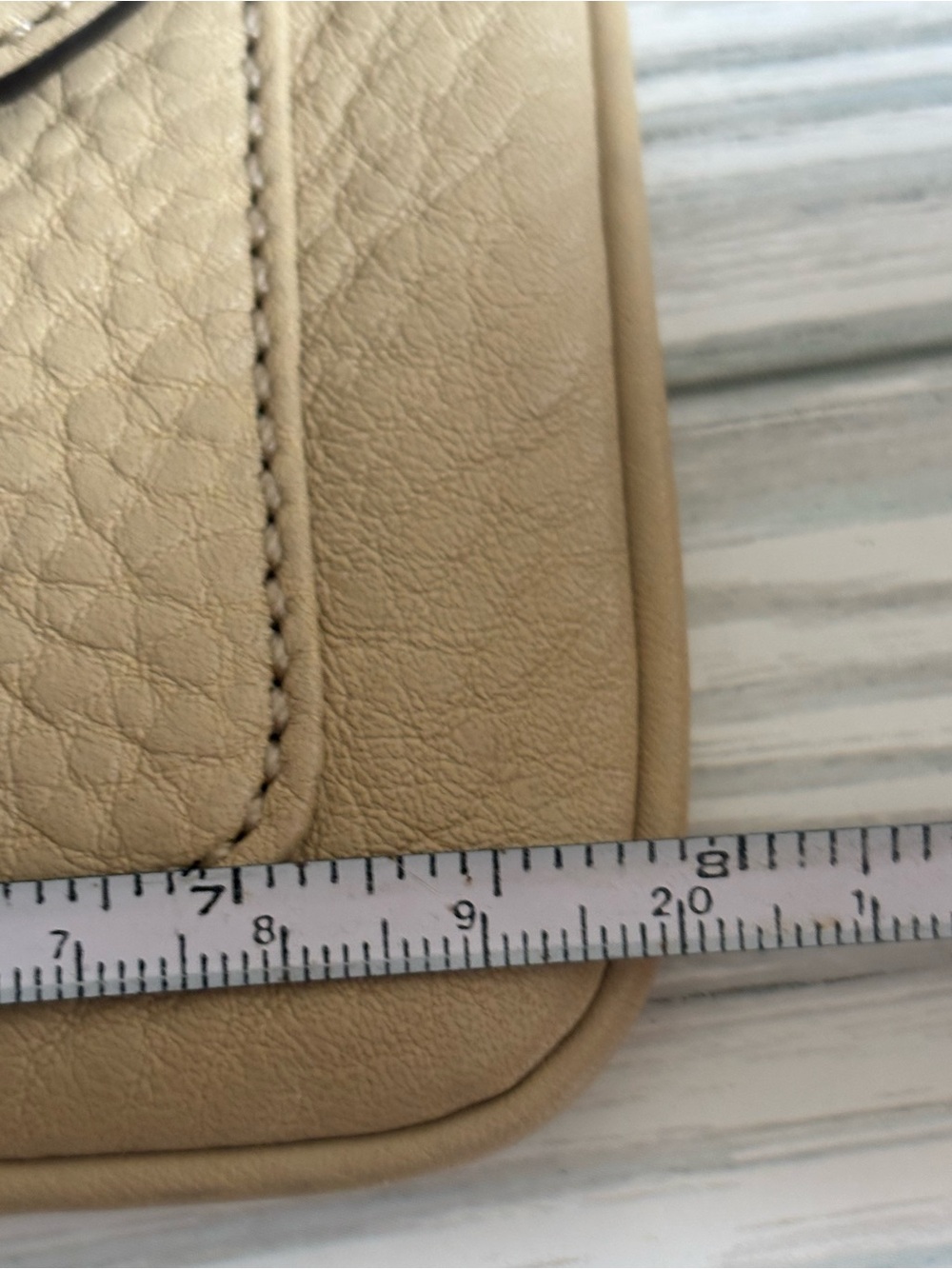 Coach Tan Leather Wristlet Clutch - Picture 8 of 9